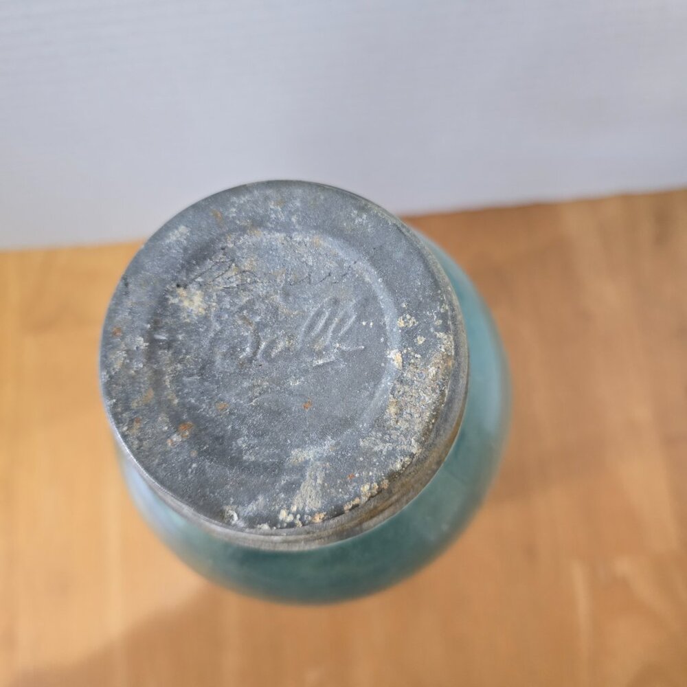 Vintage Blue Ball‎ Perfect Mason Jar Half Gallon Zinc Lid #9 (1923-1933) - Picture 5 of 6